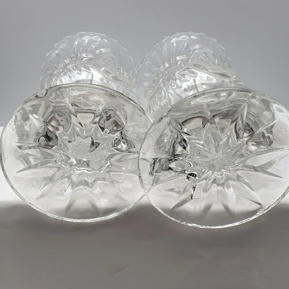 Vintage Zajecar Crystal Vases Pair